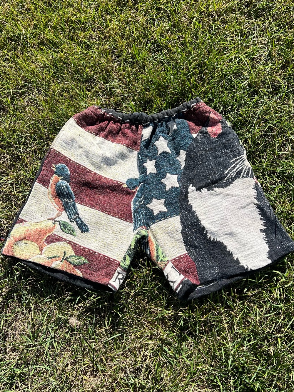 Upcycled Cotton Tapestry Shorts